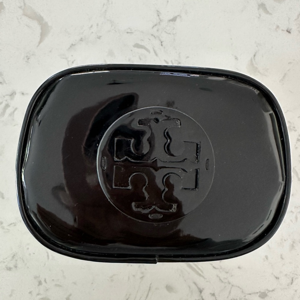 Tory Burch Patent Leather Cosmetic Bag in Black